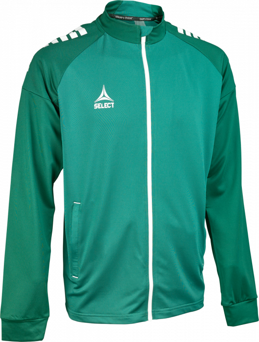 Select - Spain V25 Training Zip Jacket - Verde & bianco