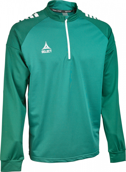 Select - Spain V25 Half-Zip Training Jacket - Grün & weiß