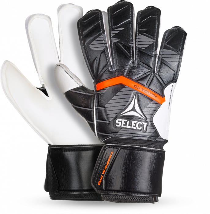 Select - 03 Youth V25 Goal Keeper Gloves - Preto